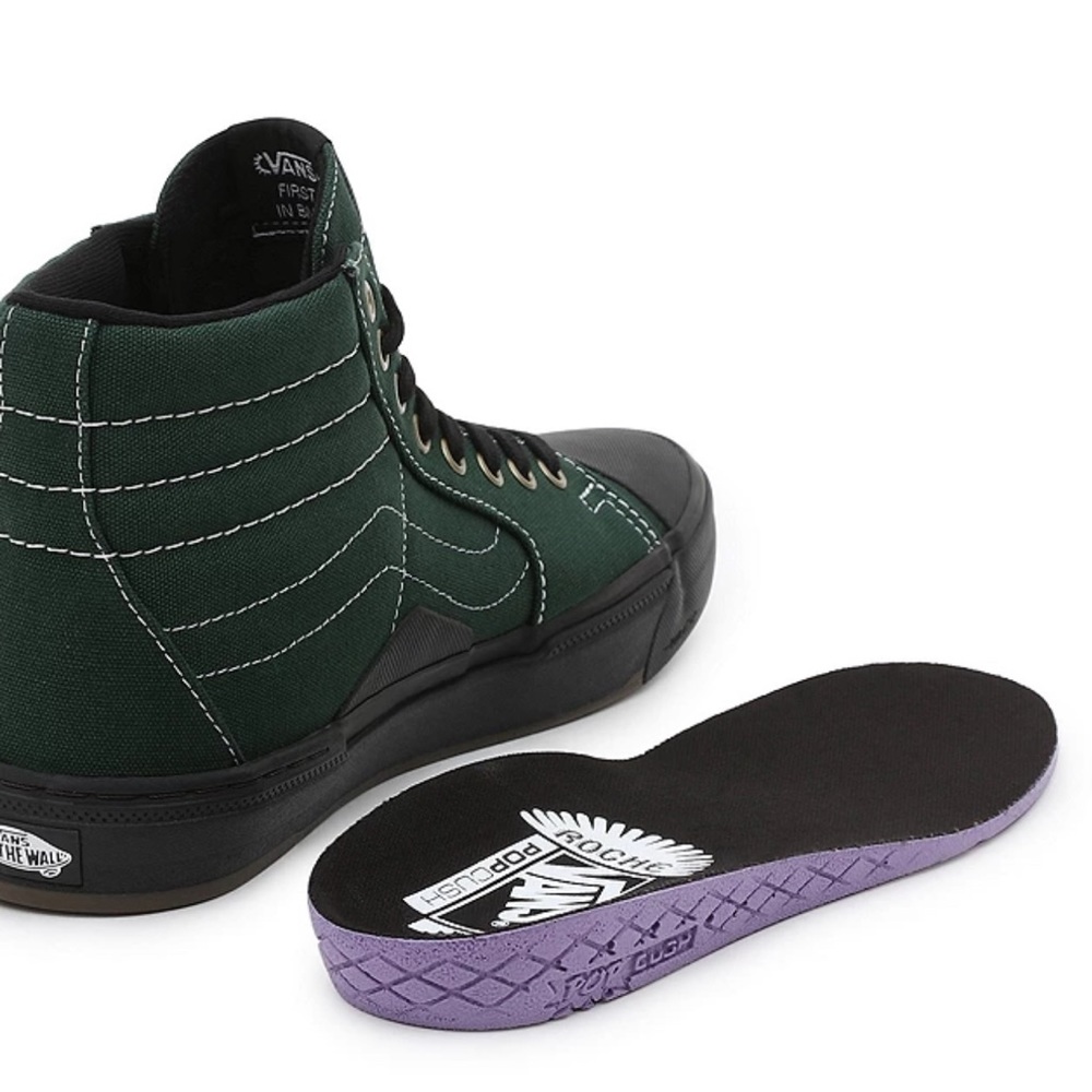 Vans Sk8 Hi 238 Dakota Roche Green Black Ultra Cush men’s 7.5 or women’s 9 - Picture 14 of 14